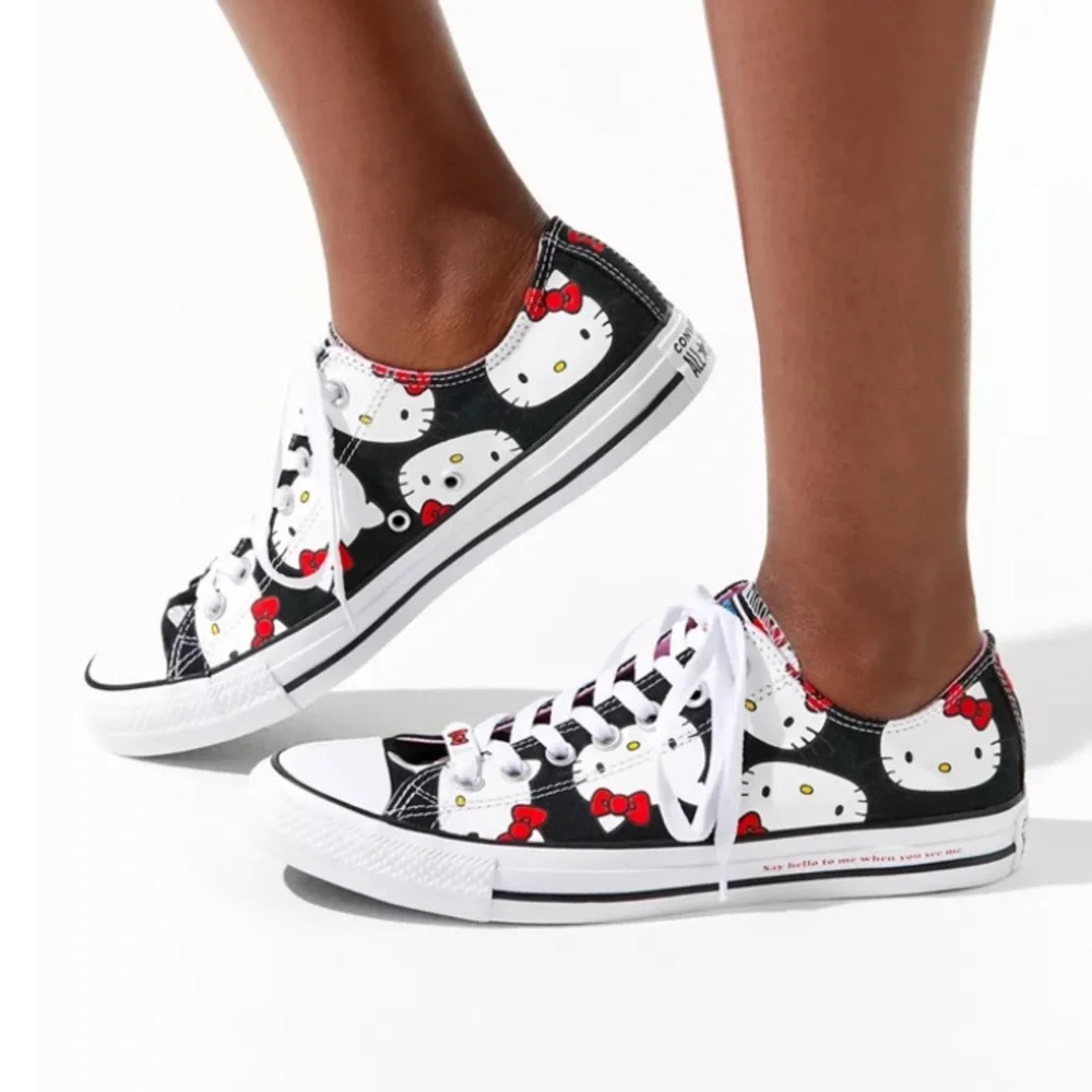 Converse x Hello Kitty Chuck Taylor All Star Canvas Ox Low Top Sneaker Black 3